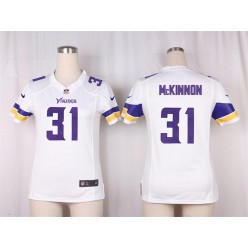 Women Nike Minnesota Vikings #31 Mckinnon Game White NFL Jersey