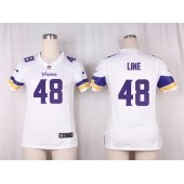 Women Nike Minnesota Vikings #48 Zach Line Game White NFL Jersey