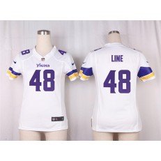 Women Nike Minnesota Vikings #48 Zach Line Game White NFL Jersey