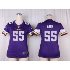 Women Nike Minnesota Vikings #55 Anthony Barr Game Purple Team Color NFL Jersey