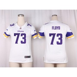 Women Nike Minnesota Vikings #73 Sharrif Floyd Game White NFL Jersey
