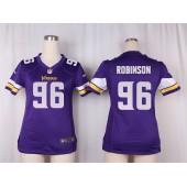 Women Nike Minnesota Vikings #96 Brian Robison Game Purple Team Color NFL Jersey