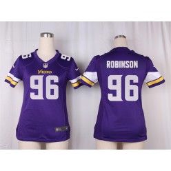 Women Nike Minnesota Vikings #96 Brian Robison Game Purple Team Color NFL Jersey