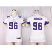 Women Nike Minnesota Vikings #96 Brian Robison Game White NFL Jersey