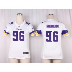 Women Nike Minnesota Vikings #96 Brian Robison Game White NFL Jersey