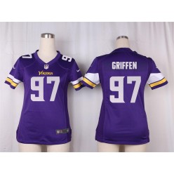 Women Nike Minnesota Vikings #97 Everson Griffen Game Purple Team Color NFL Jersey