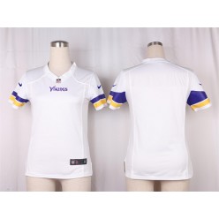 Women Nike Minnesota Vikings Blank Game White NFL Jersey