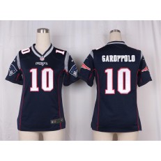 Women Nike New England Patriots #10 Jimmy Garoppolo Game Navy Blue Team Color NFL Jersey