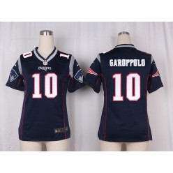 Women Nike New England Patriots #10 Jimmy Garoppolo Game Navy Blue Team Color NFL Jersey
