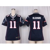 Women Nike New England Patriots #11 Drew Bledsoe Game Navy Blue Team Color NFL Jersey