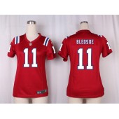 Women Nike New England Patriots #11 Drew Bledsoe Game Red Alternate NFL Jersey