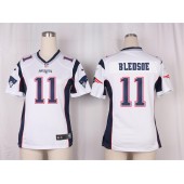 Women Nike New England Patriots #11 Drew Bledsoe Game White NFL Jersey