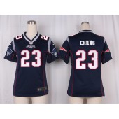 Women Nike New England Patriots #23 Patrick Chung Game Navy Blue Team Color NFL Jersey