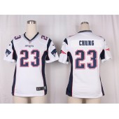 Women Nike New England Patriots #23 Patrick Chung Game White NFL Jersey