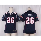Women Nike New England Patriots #26 Logan Ryan Game Navy Blue Team Color NFL Jersey