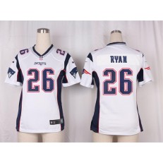 Women Nike New England Patriots #26 Logan Ryan Game White NFL Jersey