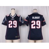 Women Nike New England Patriots #29 LeGarrette Blount Game Navy Blue Team Color NFL Jersey