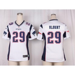 Women Nike New England Patriots #29 LeGarrette Blount Game White NFL Jersey