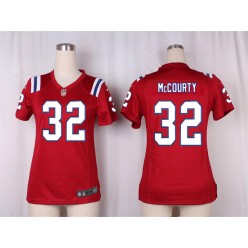 Women Nike New England Patriots #32 Devin McCourty Game Red Alternate NFL Jersey