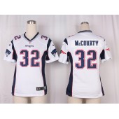 Women Nike New England Patriots #32 Devin McCourty Game White NFL Jersey