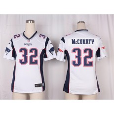 Women Nike New England Patriots #32 Devin McCourty Game White NFL Jersey