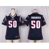 Women Nike New England Patriots #50 Rob Ninkovich Game Navy Blue Team Color NFL Jersey