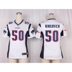 Women Nike New England Patriots #50 Rob Ninkovich Game White NFL Jersey