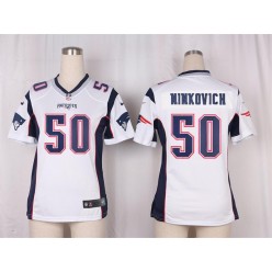 Women Nike New England Patriots #50 Rob Ninkovich Game White NFL Jersey