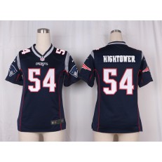 Women Nike New England Patriots #54 Dont'a Hightower Game Navy Blue Team Color NFL Jersey
