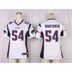Women Nike New England Patriots #54 Dont'a Hightower Game White NFL Jersey