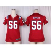 Women Nike New England Patriots #56 Andre Tippett Game Red Alternate NFL Jersey