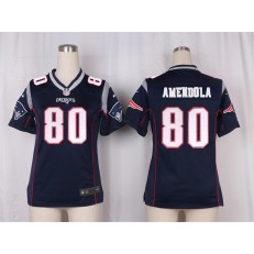 Women Nike New England Patriots #80 Danny Amendola Game Navy Blue Team Color NFL Jersey