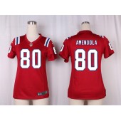 Women Nike New England Patriots #80 Danny Amendola Game Red Alternate NFL Jersey
