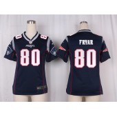 Women Nike New England Patriots #80 Irving Fryar Game Navy Blue Team Color NFL Jersey