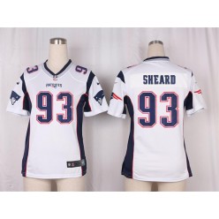 Women Nike New England Patriots #93 Jabaal Sheard Game White NFL Jersey