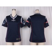 Women Nike New England Patriots Blank Game Navy Blue Team Color NFL Jersey