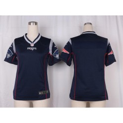 Women Nike New England Patriots Blank Game Navy Blue Team Color NFL Jersey