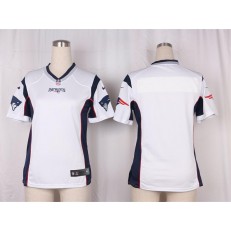 Women Nike New England Patriots Blank Game White NFL Jersey