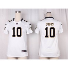 Women Nike New Orleans Saints #10 Brandin Cooks Game White NFL Jersey