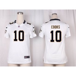 Women Nike New Orleans Saints #10 Brandin Cooks Game White NFL Jersey