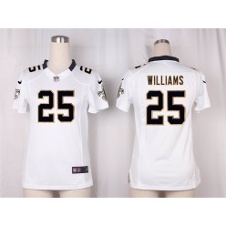 Women Nike New Orleans Saints #25 P. J. Williams Game White NFL Jersey