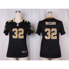 Women Nike New Orleans Saints #32 Kenny Vaccaro Game Black Team Color NFL Jersey