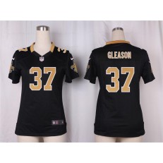 Women Nike New Orleans Saints #37 Gleason Game Black Team Color NFL Jersey