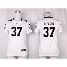 Women Nike New Orleans Saints #37 Gleason Game White NFL Jersey