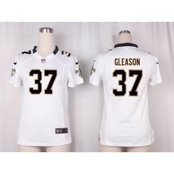Women Nike New Orleans Saints #37 Gleason Game White NFL Jersey