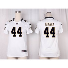 Women Nike New Orleans Saints #44 Hau'oli Kikaha Game White NFL Jersey