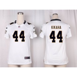Women Nike New Orleans Saints #44 Hau'oli Kikaha Game White NFL Jersey