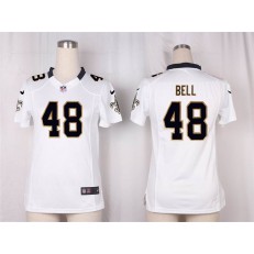 Women Nike New Orleans Saints #48 Vonn Bell Game White NFL Jersey
