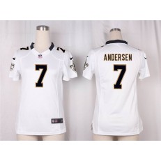 Women Nike New Orleans Saints #7 Morten Andersen Game White NFL Jersey