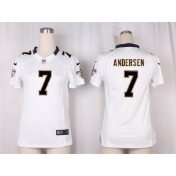 Women Nike New Orleans Saints #7 Morten Andersen Game White NFL Jersey